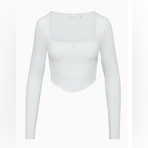 BNWOT Aritzia Sunday Best Maverick Bustier long sleeve Top size S